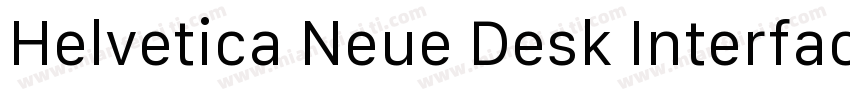 Helvetica Neue Desk Interface字体转换